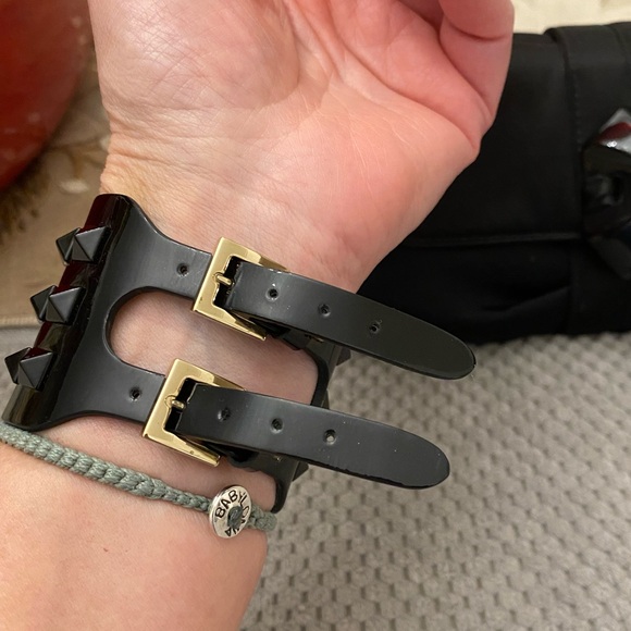 NWT Valentino Garavani Rockstud Black Bracelet - Picture 7 of 8